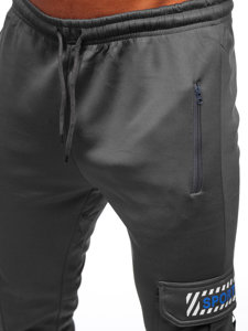 Pantalón jogger de combate forrado para hombre grafito Bolf HW2206