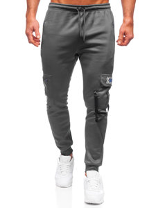 Pantalón jogger de combate forrado para hombre grafito Bolf HW2206