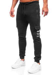 Pantalón jogger de combate forrado para hombre negro Bolf HW2207