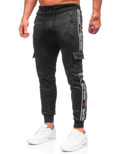 Pantalón jogger de combate para hombre negro Bolf HR209