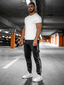 Pantalón jogger de combate para hombre negro Bolf HR209