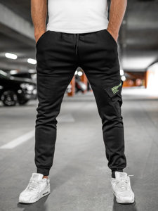 Pantalón jogger de combate para hombre negro Bolf HW2173