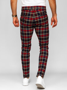 Pantalón jogger de tela a cuadros para hombre azul oscuro Bolf 184165