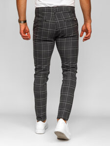 Pantalón jogger de tela a cuadros para hombre grafito Bolf 184168