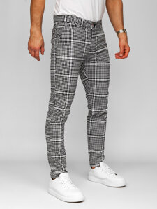 Pantalón jogger de tela a cuadros para hombre negro Bolf 184175