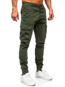 Pantalón jogger de tela cargo para hombre caqui Bolf 2233