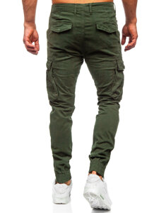 Pantalón jogger de tela cargo para hombre caqui Bolf 2233