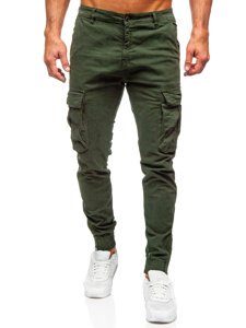 Pantalón jogger de tela cargo para hombre caqui Bolf 2233