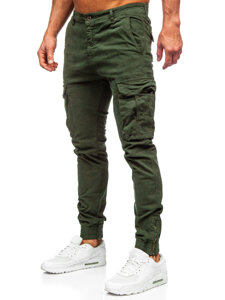 Pantalón jogger de tela cargo para hombre caqui Bolf 2233