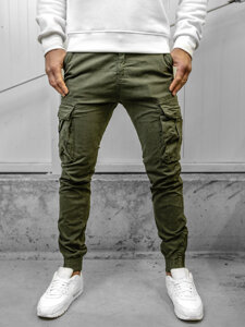 Pantalón jogger de tela cargo para hombre caqui Bolf 2233A