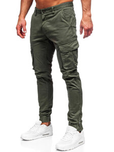 Pantalón jogger de tela cargo para hombre caqui Bolf 77322