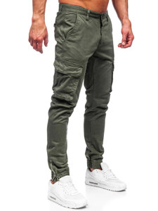 Pantalón jogger de tela cargo para hombre caqui Bolf 77322