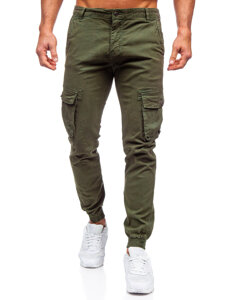 Pantalón jogger de tela cargo para hombre caqui Bolf JM5502