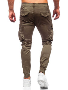 Pantalón jogger de tela cargo para hombre caqui Bolf SK850