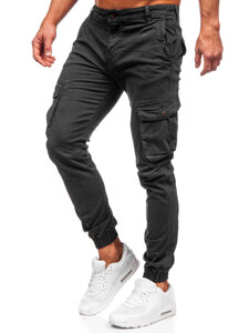 Pantalón jogger de tela cargo para hombre gris Bolf JM5502