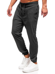 Pantalón jogger de tela para hombre antracita Bolf 0065