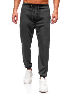 Pantalón jogger de tela para hombre antracita Bolf 0065