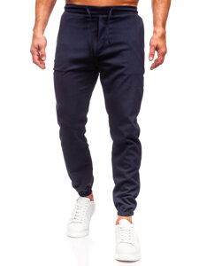 Pantalón jogger de tela para hombre azul tinta Bolf 0065