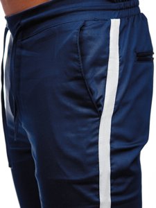 Pantalón jogger de tela para hombre color azul oscuro Bolf 0013