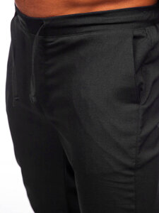 Pantalón jogger de tela para hombre negro Bolf 0065