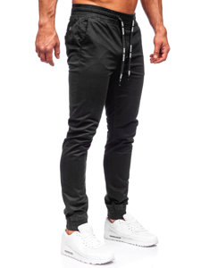 Pantalón jogger de tela para hombre negro Bolf KA6078