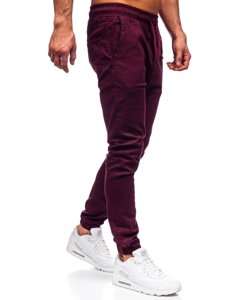 Pantalón jogger para hombre color burdeos Bolf 0906