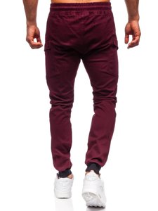 Pantalón jogger para hombre color burdeos Bolf B11103