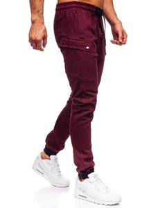 Pantalón jogger para hombre color burdeos Bolf B11103