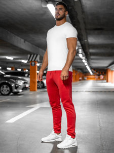 Pantalón jogger para hombre rojo claro Bolf XW01