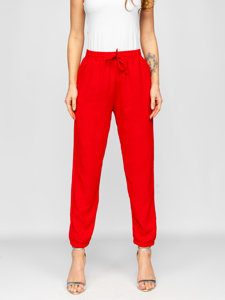 Pantalón jogger para mujer rojo Bolf W5071