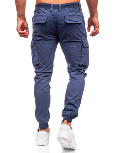 Pantalón vaquero cargo jogger para hombre azul Bolf ZK7812