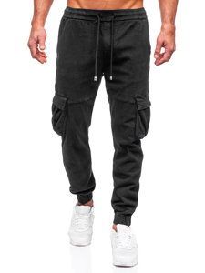 Pantalón vaquero jogger de combate para hombre negro Bolf MP0105N