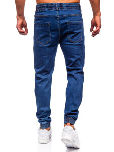 Pantalón vaquero jogger para hombre azul oscuro Bolf 8102