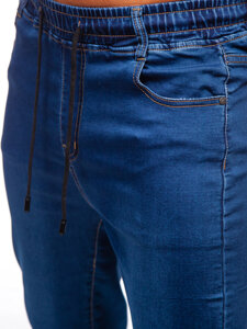 Pantalón vaquero jogger para hombre azul oscuro Bolf 8106