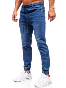 Pantalón vaquero jogger para hombre azul oscuro Bolf 8122