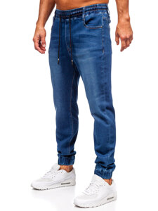 Pantalón vaquero jogger para hombre azul oscuro Bolf 8152