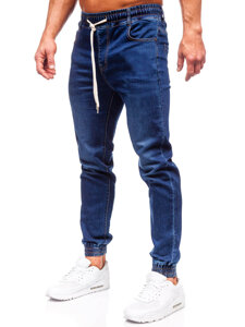 Pantalón vaquero jogger para hombre azul oscuro Bolf 9080