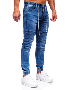 Pantalón vaquero jogger para hombre azul oscuro Bolf TF132