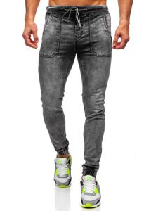 Pantalón vaquero jogger para hombre negro Bolf KA1860