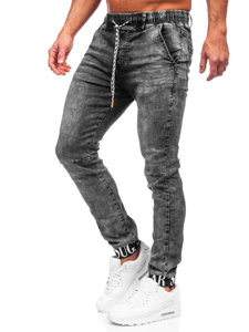 Pantalón vaquero jogger para hombre negro Bolf TF110