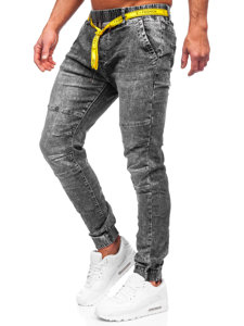 Pantalón vaquero jogger para hombre negro Bolf TF115