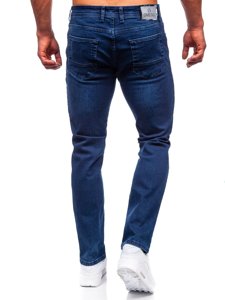 Pantalón vaquero regular fit para hombre azul oscuro Bolf 1133