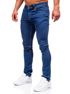 Pantalón vaquero regular fit para hombre azul oscuro Bolf 5158