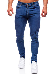 Pantalón vaquero regular fit para hombre azul oscuro Bolf 5158