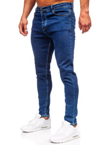 Pantalón vaquero regular fit para hombre azul oscuro Bolf 6019