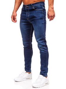 Pantalón vaquero regular fit para hombre azul oscuro Bolf 6020