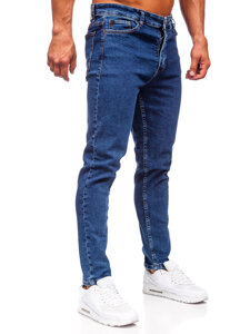 Pantalón vaquero regular fit para hombre azul oscuro Bolf 6053