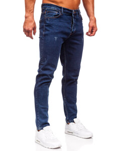 Pantalón vaquero regular fit para hombre azul oscuro Bolf 6058