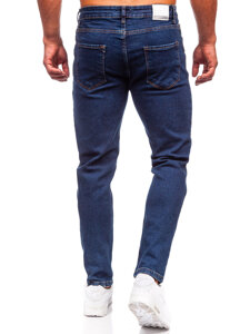 Pantalón vaquero regular fit para hombre azul oscuro Bolf 6058