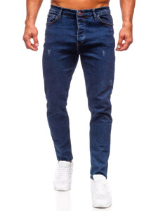 Pantalón vaquero regular fit para hombre azul oscuro Bolf 6058